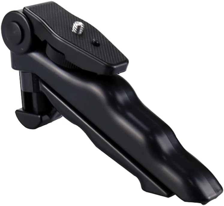 Walway 1/4" Foldable Mini Table Tripod Stand Hand Grip with Screw Compatible with Gopro/Smartphones/Compact Cameras