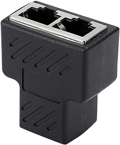 Generic 1 2 RJ45 to Ways Female Splitter Ethernet Network Cable Double Connector Adapter Ports Coupler for Laptop