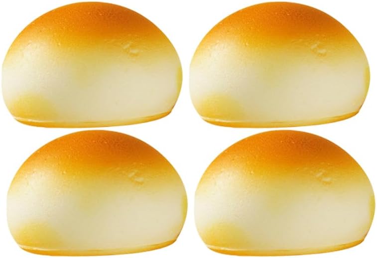 4pcs Toddmomy Faux Bread Model Realistic Artificial Bread Decoration for Photography Props Bakery Displays Home Decor