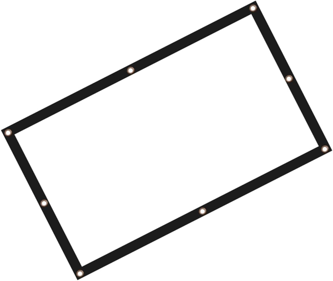 LALAFINA Foldable Polyester Projector Screen - Portable for Indoor & Outdoor Use