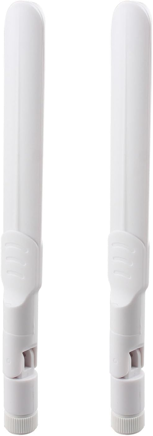 Futheda 2pcs 2.4GHz 5GHz 5.8GHz 8dBi Dual Band WiFi Aerial Antenna with MIMO RP-SMA Male Connector Compatible with SUS