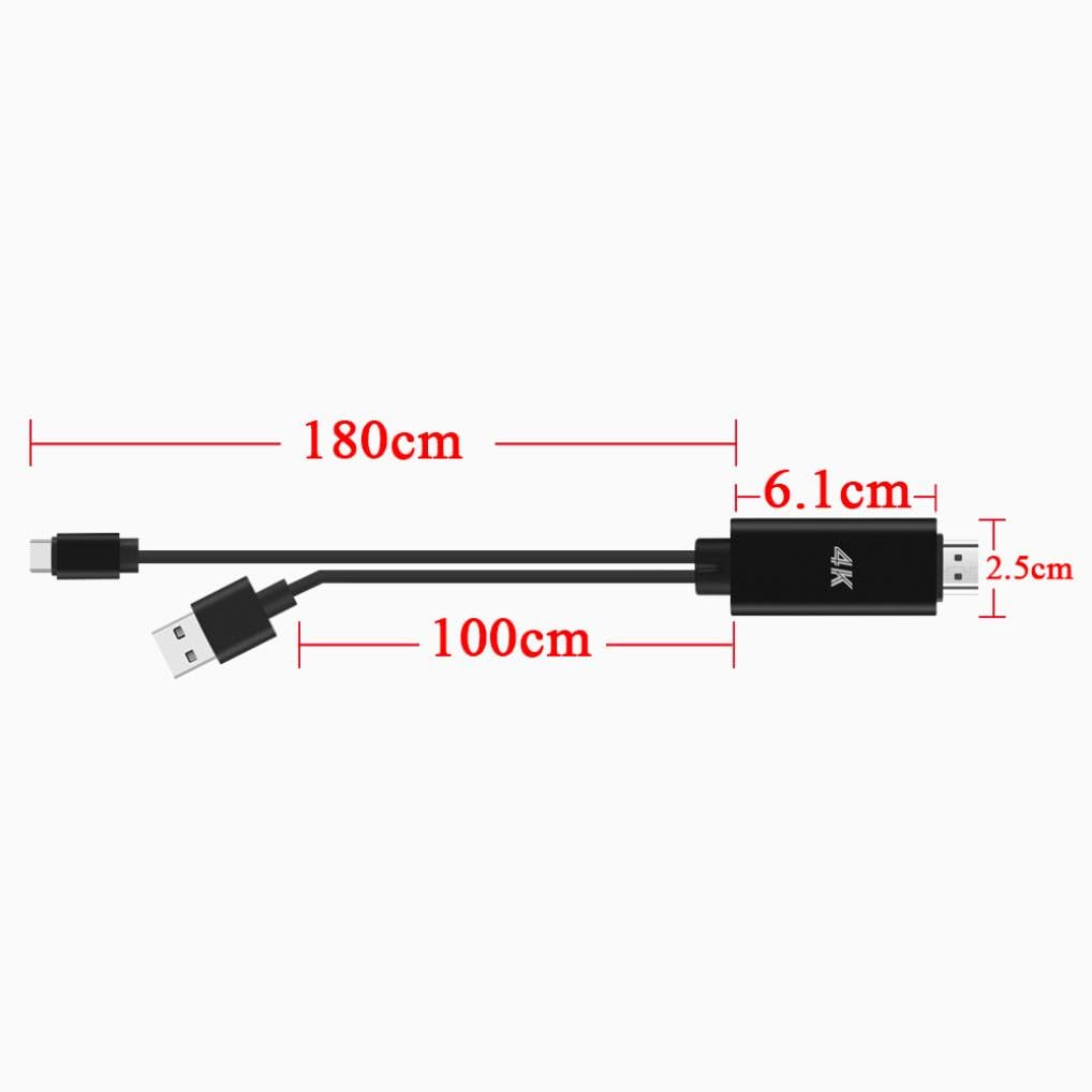 Selna 4K S10 (14.6")/S10 (12.4"), USB C to HDMI Adapter AV Cable TV Video Hub Compatible with Samsung Galaxy Tab Ultra