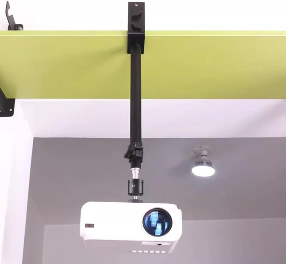 AiFeelife Adjustable Long Arm Projector Ceiling Mount Stand, Universal Desktop Overhead Camera Mount, Metal Projector