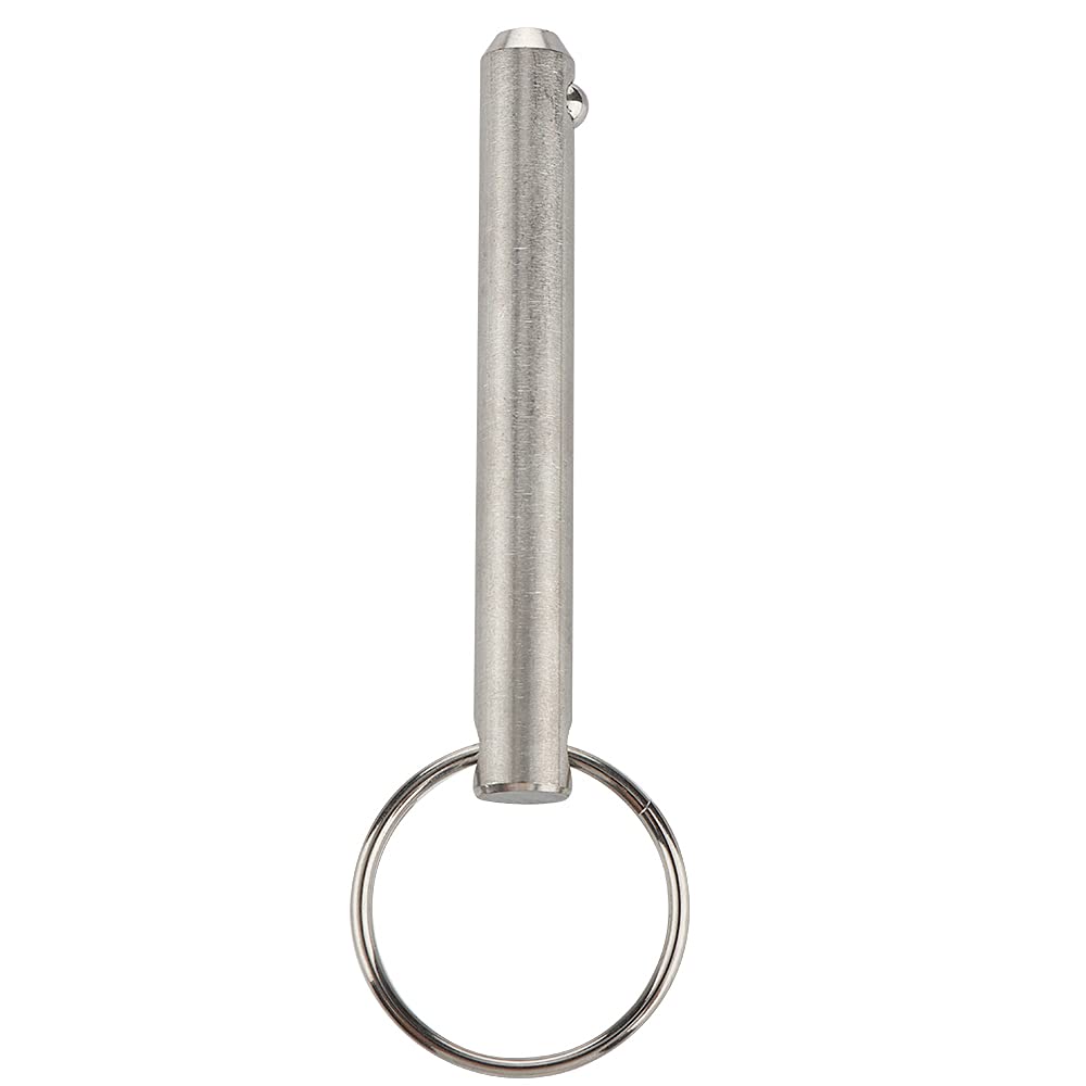 2 Pcs Large Quick Release Pins, Diameter 3/8"(9.5mm), Usable Length 2.4"(61mm), Overall Length 3"(76mm), Full 316 Stainless Steel, Bimini Top Pin, Marine Hardware
