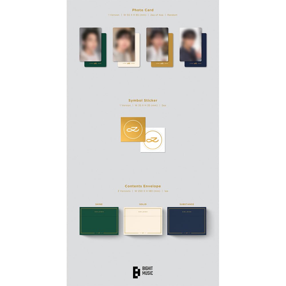 [Set] BTS JUNGKOOK GOLDEN 1st Solo Album 3 Ver Set