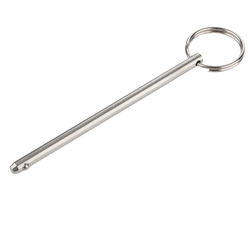 2 Pack Quick Release Pin, Diameter 0.236"(6mm), Overall Length 4.7"(120mm), Usable Length 4.13"(105mm), Full 316 Stainless Steel, Bimini Top Pin, Marine Hardware