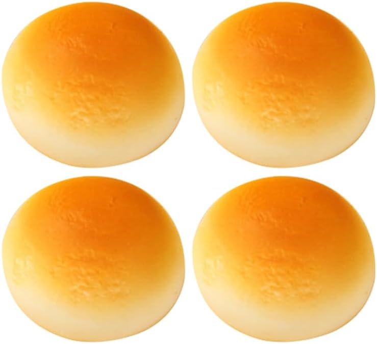4pcs Toddmomy Faux Bread Model Realistic Artificial Bread Decoration for Photography Props Bakery Displays Home Decor