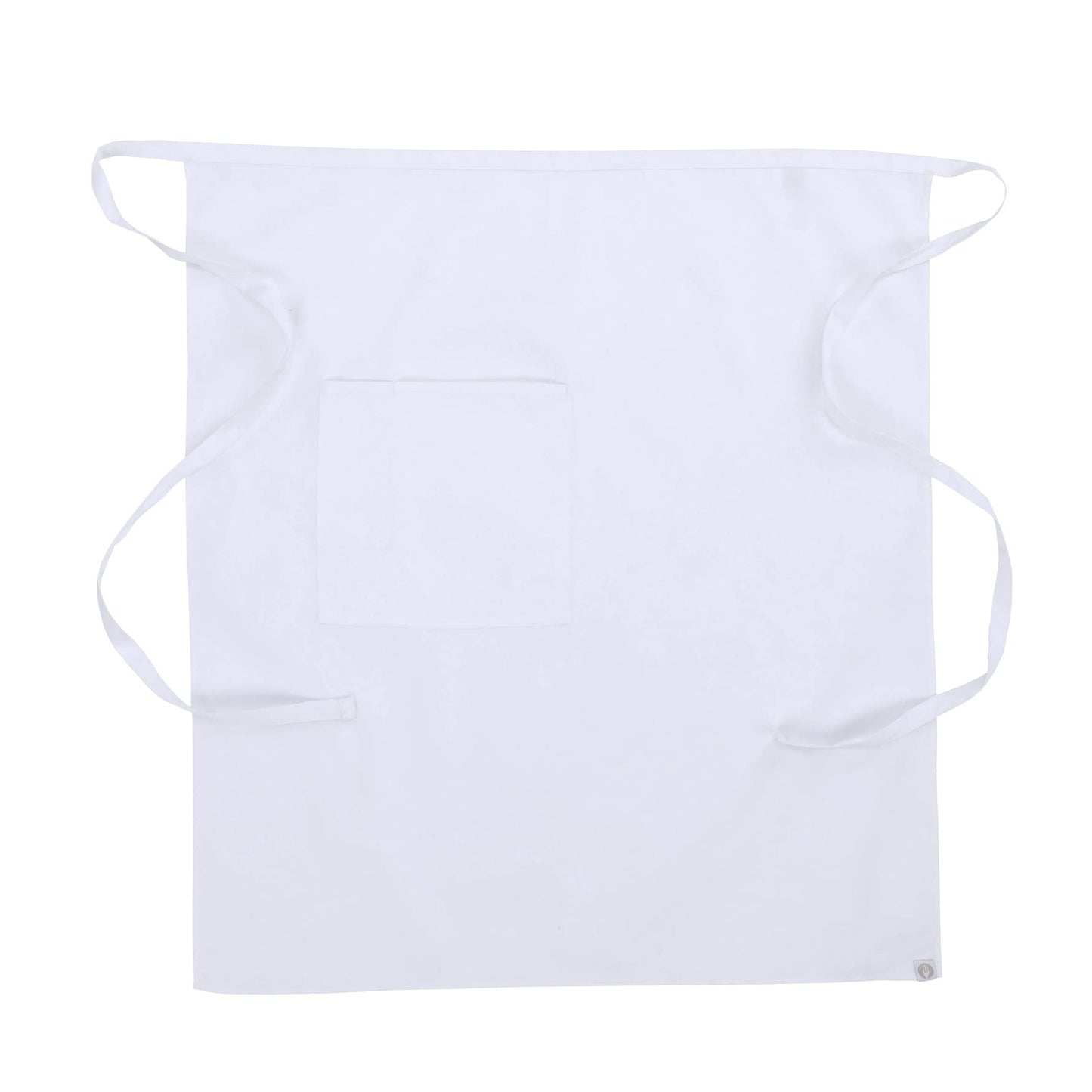 Chef Works Unisex Bistro Chef Apron, White, One Size