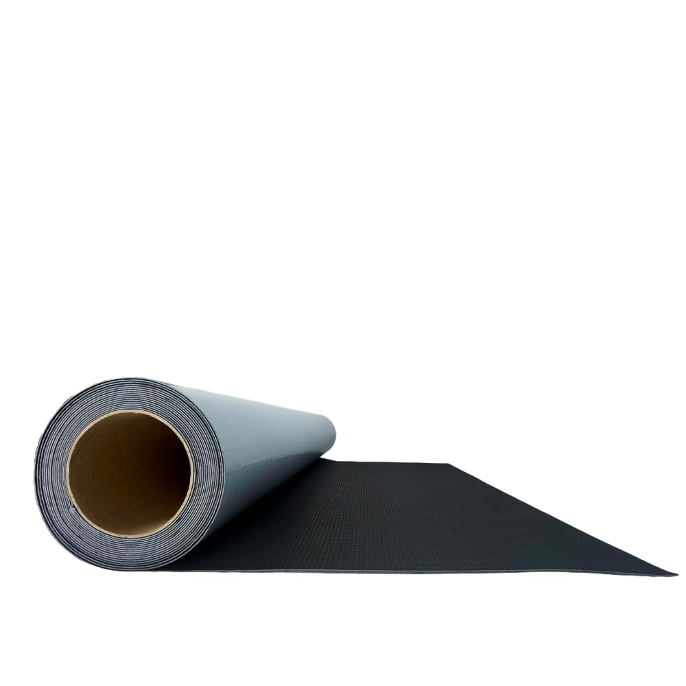 HSS EPDM Waterproofing Membrane EasyStick - 52 Mil - Reinforced - Waterproof - self-Adhesive - Longlasting flatroof Sheet - Black - 39 inch x 16 feet