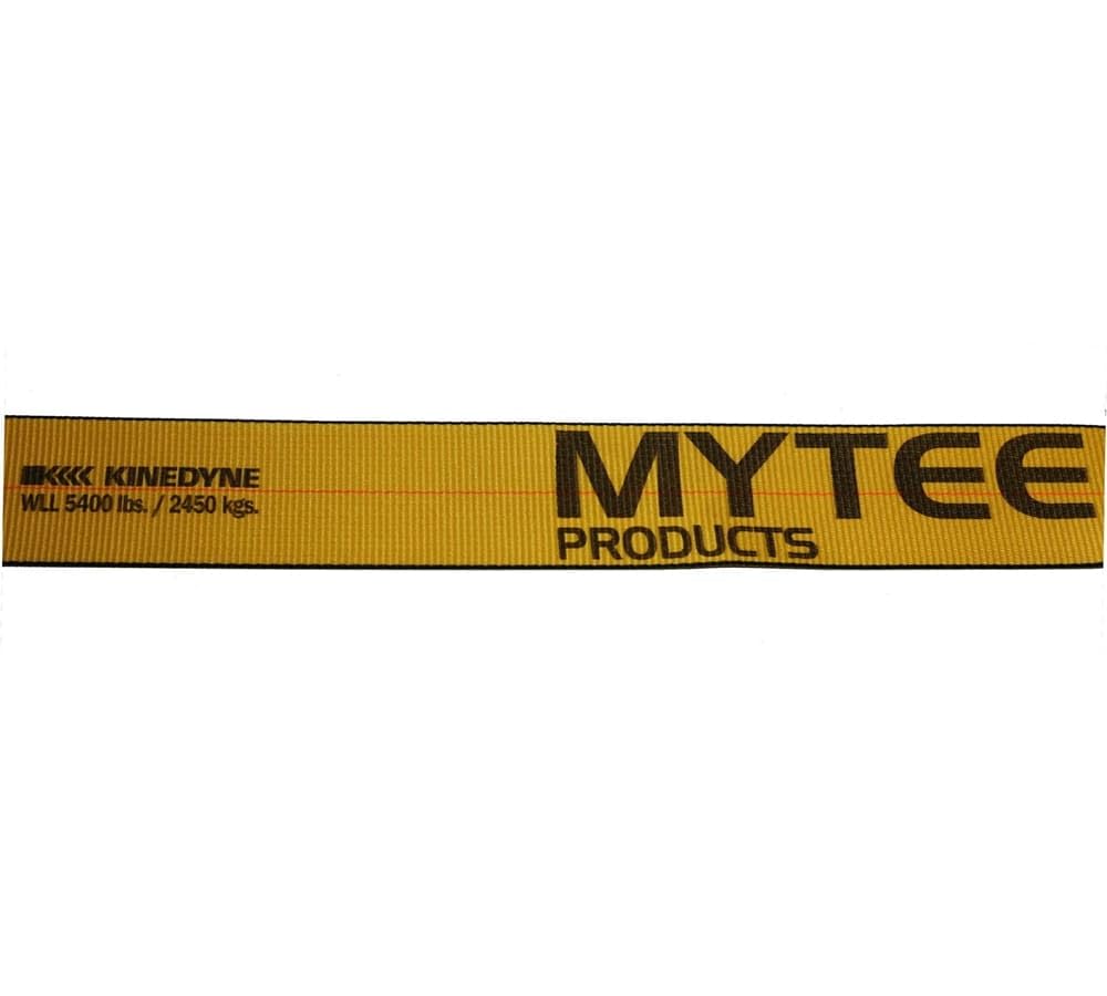 Mytee Products Kinedyne Winch Straps 4" x 30" Blue Heavy Duty Tie Down w/Flat Hooks WLL# 5400 lbs | 4 Inch Cargo Control for Flatbed Truck Utility Trailer (10 Pack)