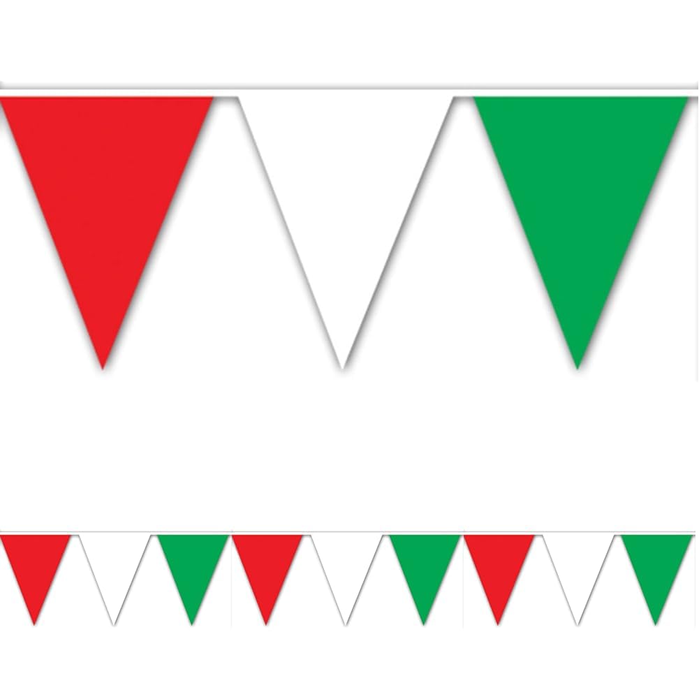 Outdoor Pennant Banner, 17 by 30-Feet (Pack of 4)
