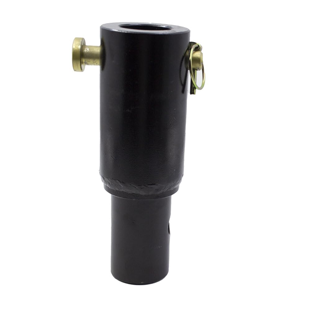 Auger Adapter 2 inch Female Round to 2-9/16 inch Male Round Auger Shaft Bit Adapter Conversion Bolt Pin Auger Attachments