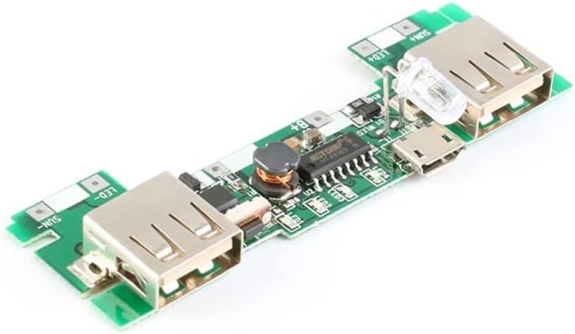 Rakstore 5V 2A 18650 USB Mobile Power Bank Charger Module Lithium Li-ion Battery Charging Board LED Indicator