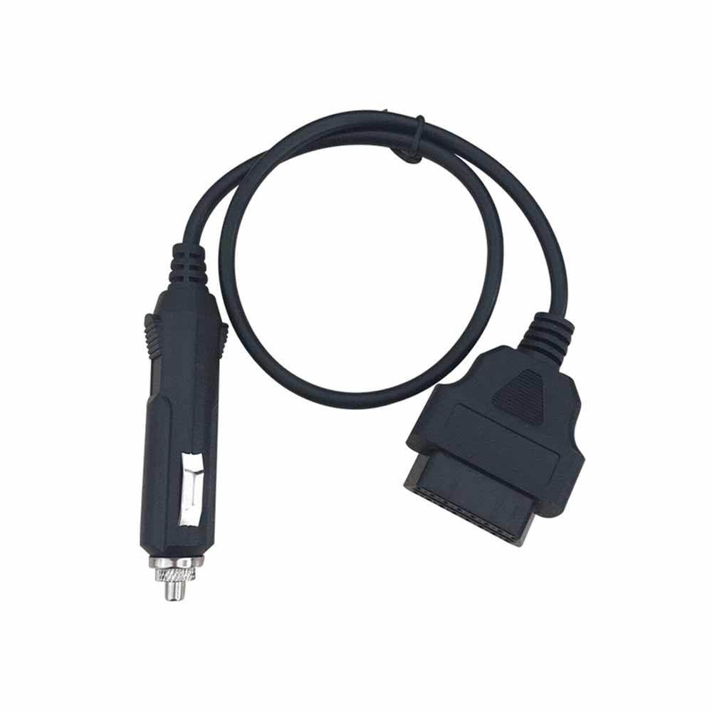 50cm OBD2 Elecbee OBD Vehicle Diagnostic Cable, PVC High-Temperature Resistant Female to Cigarette Lighter Adapter