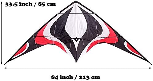 Babyeden Large Dual Line Stunt Kite, 84 Inch Wide Entry-Level Sport Kite for Adults and Teenagers