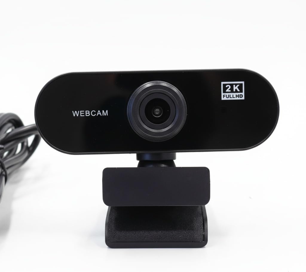 axGear 1080P 2K USB Webcam Microphone for Conference Video Call Live Streaming