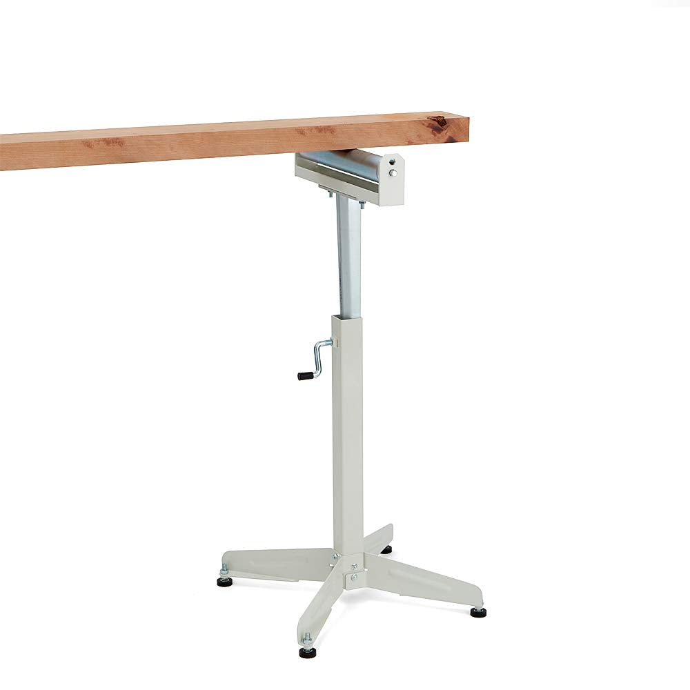 HTC HSS-18 Super Duty Adjustable 28-Inch to 45 1/2-Inch Tall Pedestal Roller Stand with 16-Inch Ball Bearing Roller, 500 Lbs. Material support , White