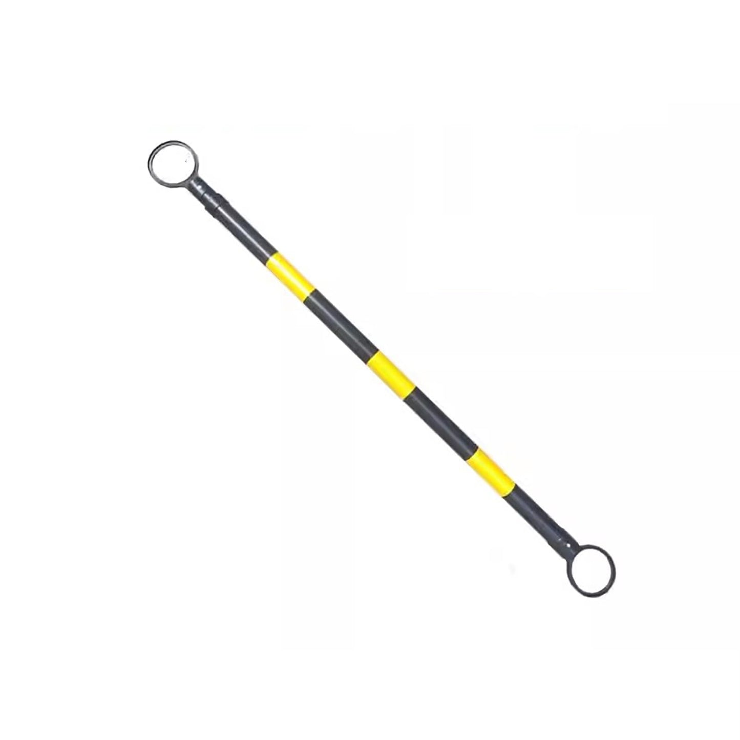 Lightweight Bars Barricade Road Cone Connecting, Retractable Traffic Cone Bar 3.3ft to 6.6ft Multicolor Pack of 10(Yellow/Black)