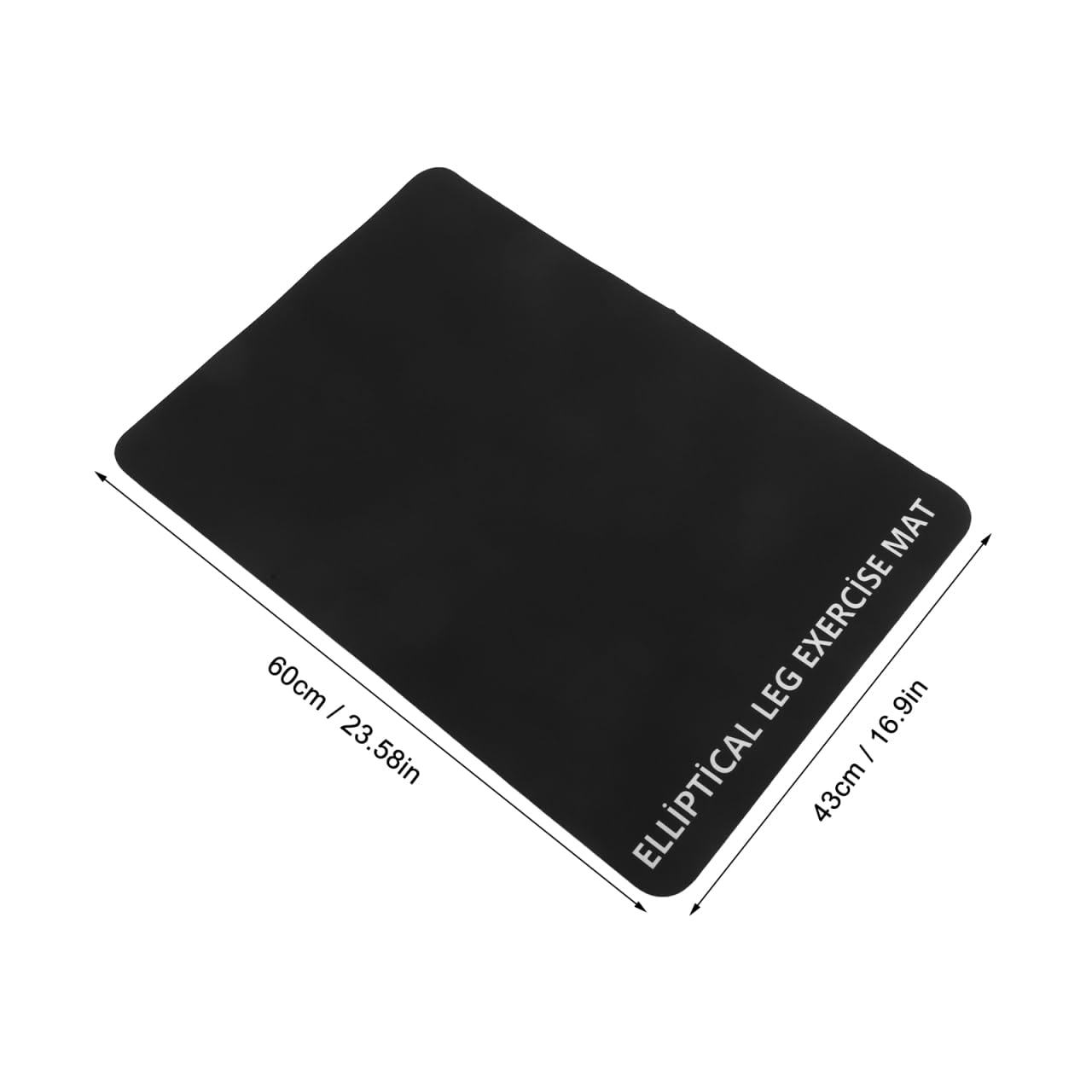 Totority Shock-Absorbing Treadmill Mat 6.29In Black – Noise & Vibration Reduction for Home & Office Gyms, Floor Protector Compatible with All Treadmill Models