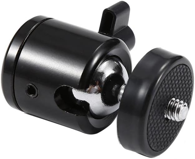 Delsmile 1/4 Mini Ball Head Screw Rotating Tripod SLR Camera Camera Light Bracket and Durable SLR Camera Tripod Bracket
