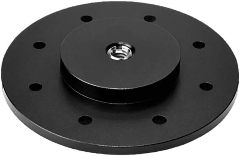 FEICHAO 1/4 3/8 inch (D80 3/8 Shoe Mount Plate Wall Mount Thread Tripod Adapter Holder for Magic Arm Monitor Light