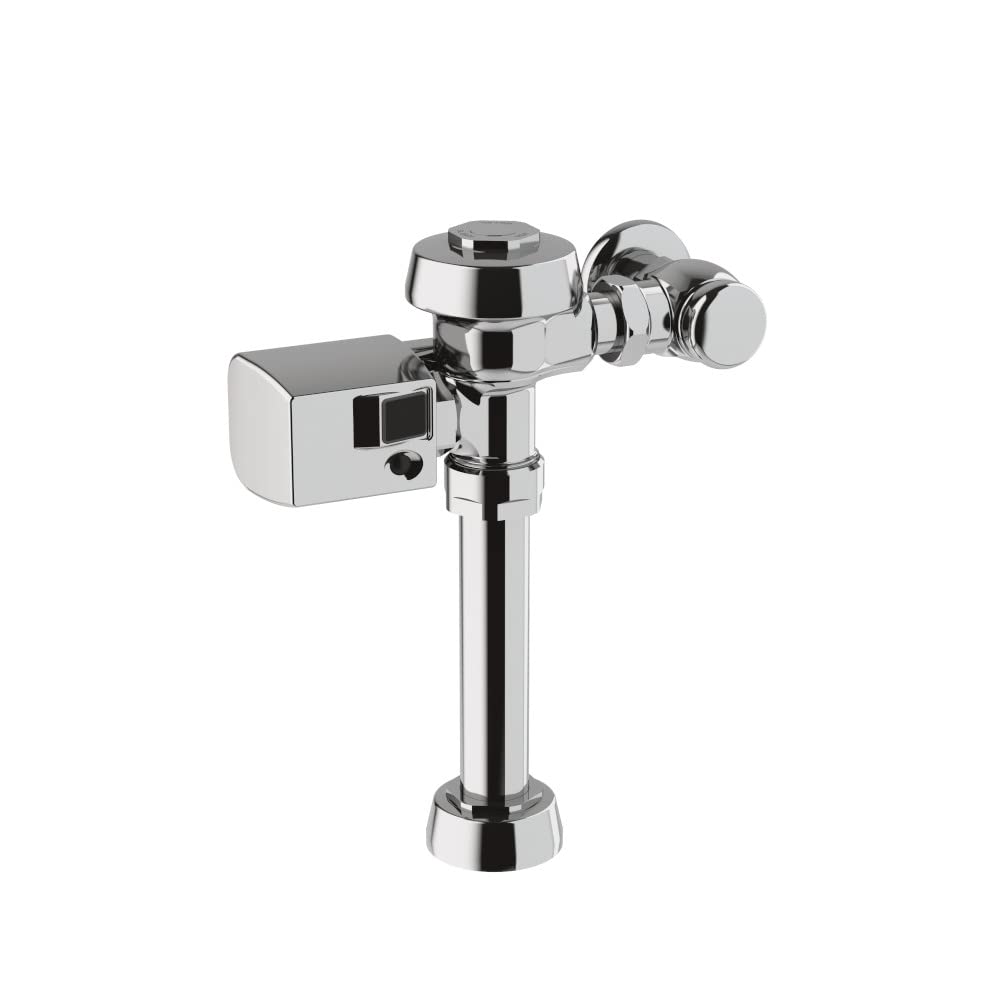 Sloan Royal 111 Exposed Sensor Water Closet Flushometer with Battery Powered Side Mount Sensor Operator, 1.28 GPF Flush Valve - Single Flush, Fixture Connection Top Spud, Polished Chrome, 3910022