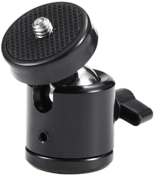 Delsmile 1/4 Mini Ball Head Screw Rotating Tripod SLR Camera Camera Light Bracket and Durable SLR Camera Tripod Bracket