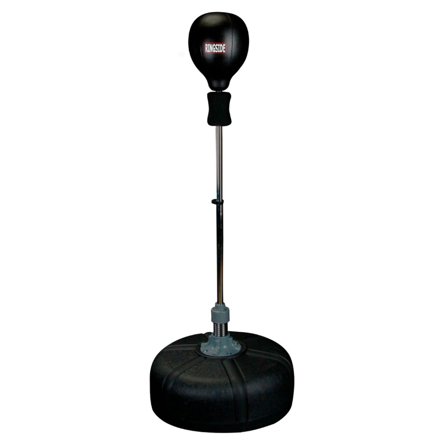 Ringside Fitness Reflex Bag, Dipped Foam Top, Ideal for Boxing, MMA, Muay Thai, and More, Punching Bag Stand with Plastic Base and Chrome Spring, Adjustable Height, 49"–69"