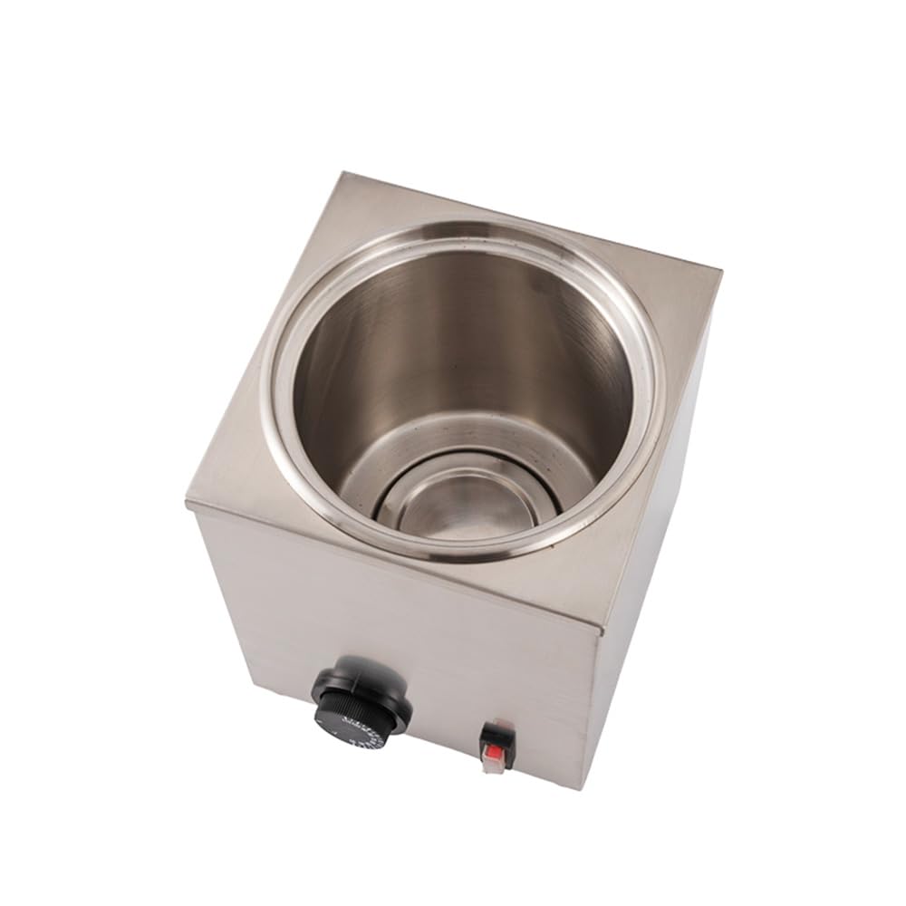 KUKARTARE Stainless Steel Cheese Warmer and Dispenser 2.3L Heated Nacho Cheese Sauce Dispenser Pump with Adjustable Portion Commercial Kitchen Electric Heater