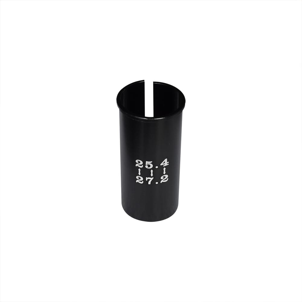 Xmomx Set of 4 Sizes Bike Seat Post Adapter Shim Seat Post Adapter Bicycle Seat Tube Conversion Sleeve 25.4mm to 27.2/28.6/30.9/31.6mm 60mm Length Aluminum Alloy for Road Mountain Bike MTB
