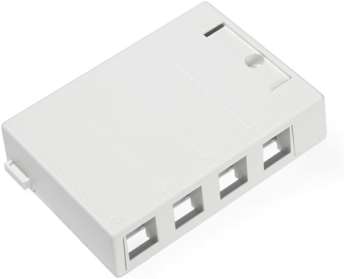 4-Port, 41089-4WP, Leviton QuickPort Surface Mount Housing, White