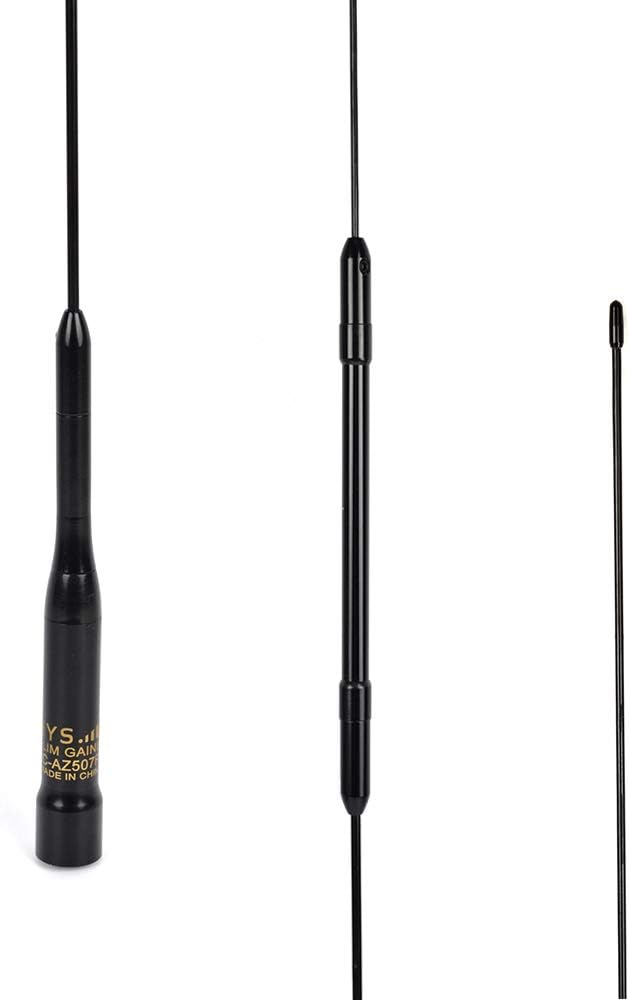 UAYESOK 2meter 70cm AZ507RB 29.5inch 144/430MHz PL259 Dual Band Mobile Radio Antenna Connector for Car Vehicel Truck
