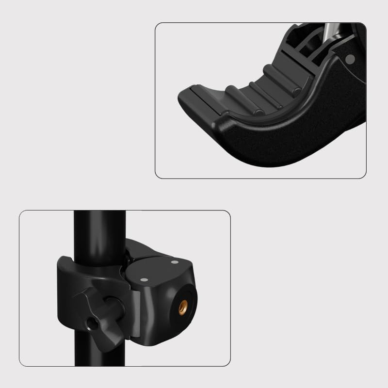 ThtRht 1/4''-20 Camera Clamp Mount with Threaded Connector Super Clamp Mount for Magic Arm Camera Tripod Pole