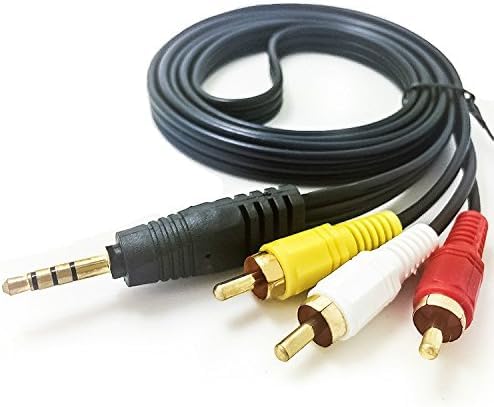 MaxLLTo 3.5mm 3 DCR-TRV280 DCR-TRV260 DCR-TRV250 to RCA AV A/V Audio Video TV-Out Cable/Cord/Lead for Sony Digital