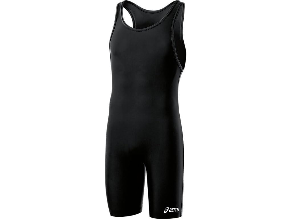 ASICS Men's Solid Modified Singlet, Black, Small