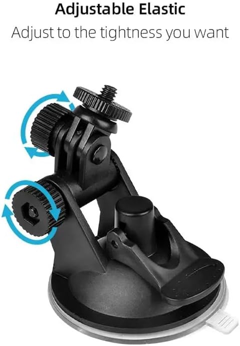 Reflex Camera 360 13-5, 360 Glass Windshield Suction Cup Mount, Secure, Adjustable Suction Mount for Action Cameras