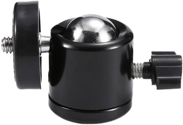 Delsmile 1/4 Mini Ball Head Screw Rotating Tripod SLR Camera Camera Light Bracket and Durable SLR Camera Tripod Bracket