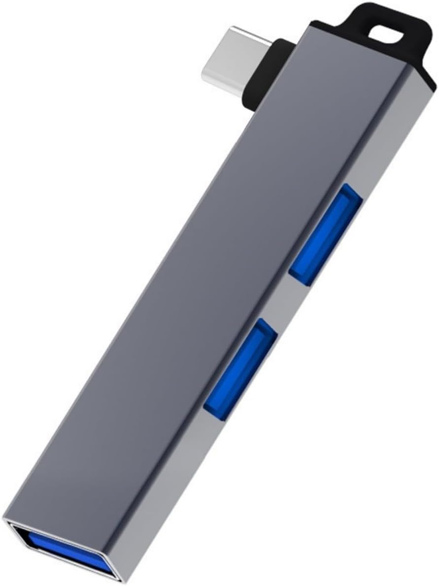MHADBKH USB3.0 3USB Aluminum Alloy Type C Hubs Expander with Port for Window Linux and Androids Devices Stable Data