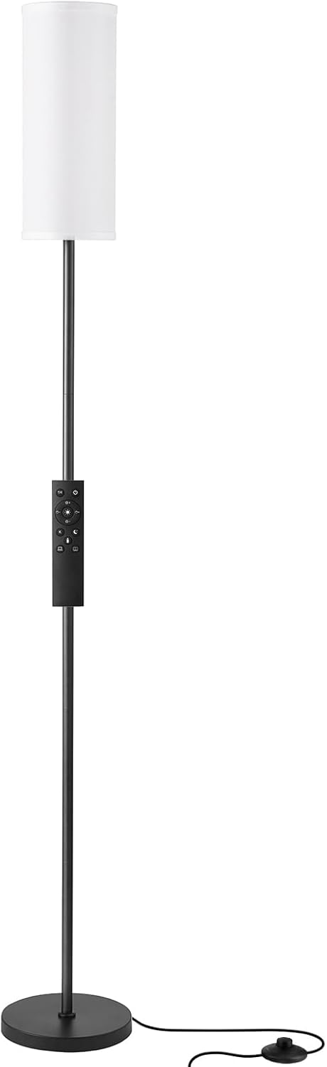 Ambimall Modern Floor Lamp - 64" Adjustable Brightness & Color Temperature with Remote Control | Ideal for Living Room, Bedroom, Office
