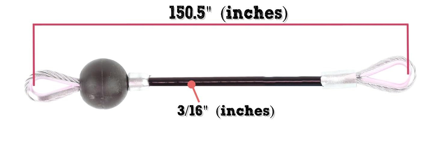 TreadLife Fitness Replacement Cables w/Hook Assembly (2 x Cables) - Replacement for Bowflex Xtreme2 Gyms - 150" Inch - (Pair)