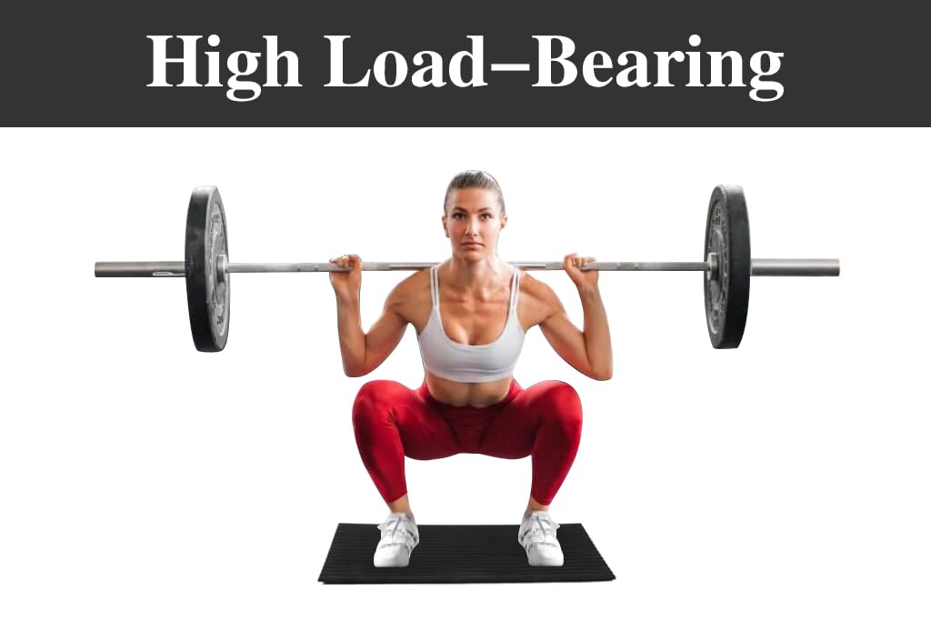 UKIA Large Slant Board Squat Wedge - Heel Elevated Squat Platform for Weightlifting & Mobility Improvement