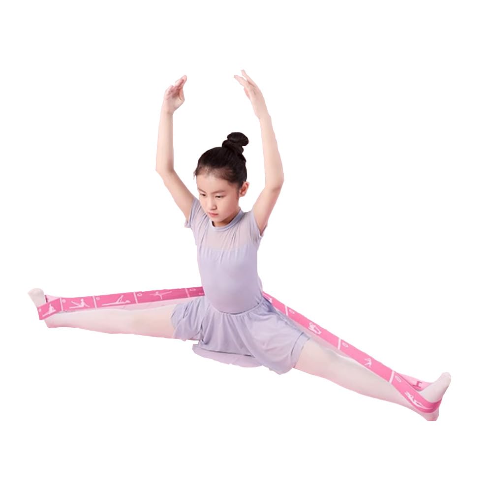Xensamy 2-Pack Kids Stretch Band &Stretching Strap for Ballet, Cheer & Yoga – 8-Loop Adjustable Bands Elastic Equipment for Dance,Gymnastics Exercise, Flexibility and Children's Fitness Stuff