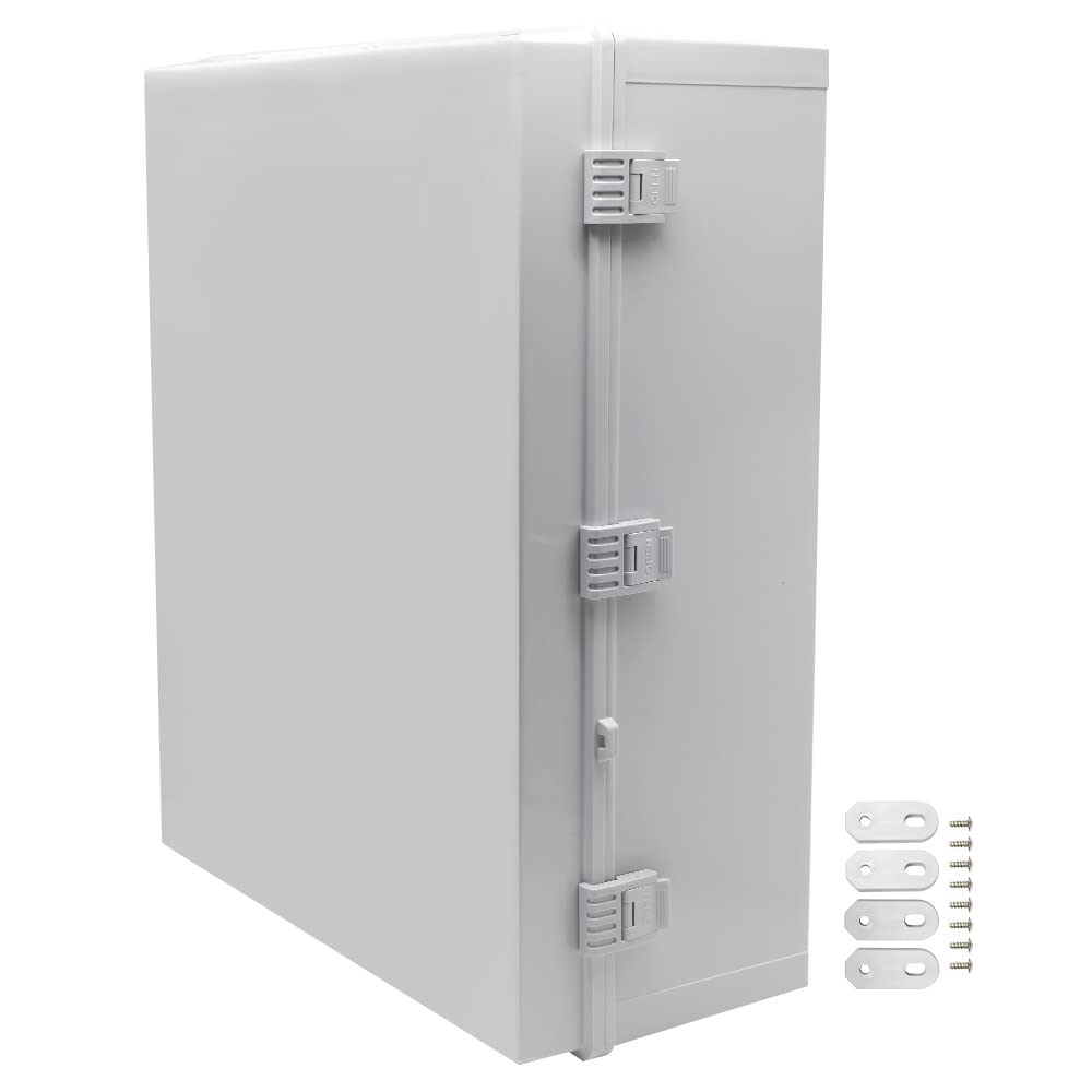 Big Size 23.62"x19.68"x8.66" IP67 Waterproof Enclosure Electrical Junction Box, Grey Shell ABS Outdoor Box With Covers (600x500x220mm)