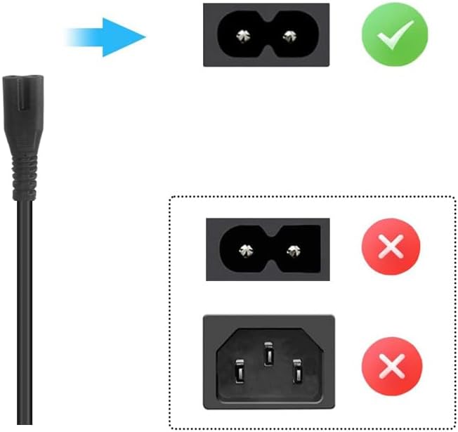 RUITROLIKER HT-S100F HT-S40R/HT-G700 2 M/6.56 AC Power Cable for Soundbar,Power Cord Compatible for Soundbar FT