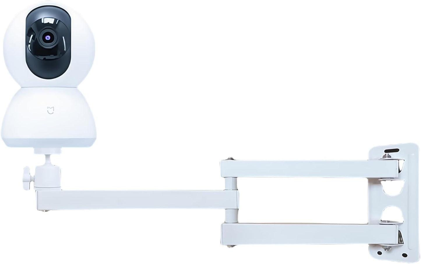 1/4" 360 (7.87"+7.87" 1/4" Foldable Projector Wall Mount | White Heavy-Duty | Screw | Rotatable | Universal for Mini
