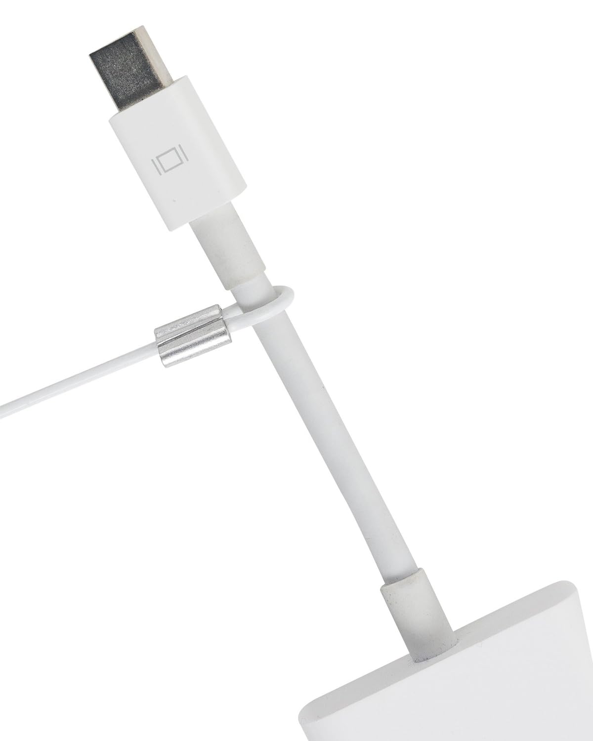TetherTies Cable Organization, DIY Tether Kit - Customizable Cable Tethers for Computers, Adapters & Dongles - Easy Self Installation Tether Cables with Free Crimping Tool (White 60 Pk, 12 inch)