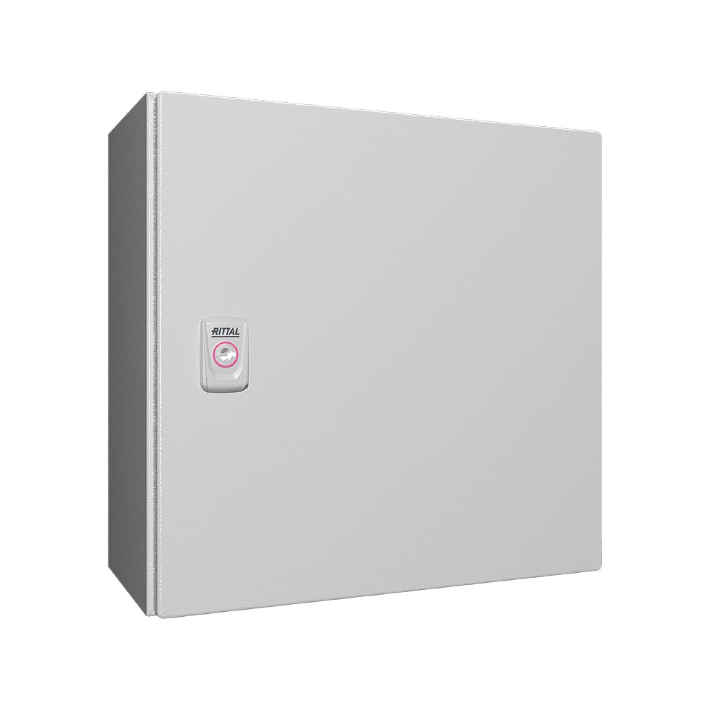 Rittal 1380.000, Wall-mounted AX Enclosure, Carbon Steel, 15" Height x 15" Width x 8.27" Depth