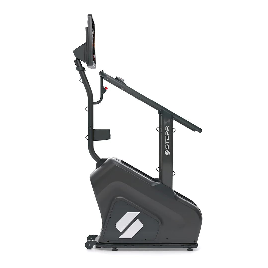 STEPR Classic Commercial Stair Climber Machine – Space-Saving Stairmaster for Home Gym, 8ft Ceiling Friendly, 140 SPM, LED Console & Strength Training Anchor Points