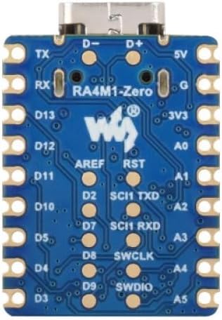 Generic AmpOhm360 RA4M1-Zero 32-bit Cortex-M4 48MHz, SKU-30661 Mini Development Board with ARM MCU, FPU, Firmware