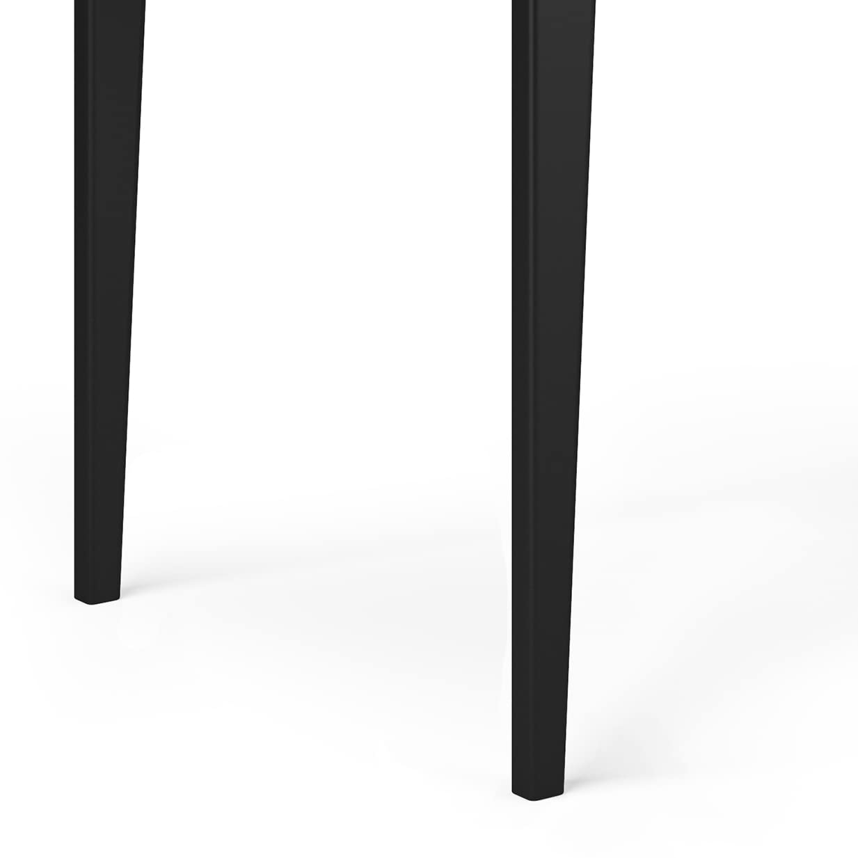 SIMPLIHOME Harper Desk - 60 Inch Wide Solid Wood Writing Desk in Black, Mid-Century Modern Home Office Computer Table for Workspace or Study with 2 Drawers and Flip-Down Keyboard Tray